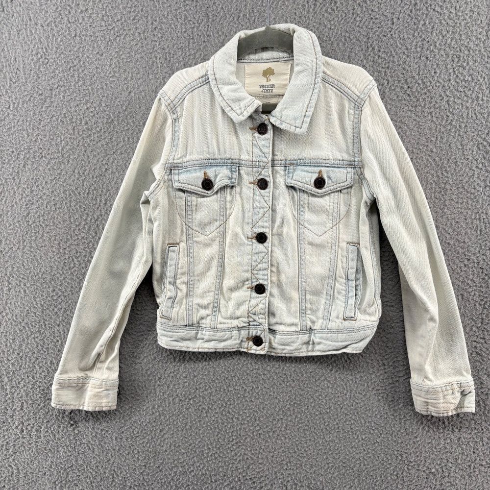 Tucker+Tate girls denim jacket light wash blue size small 7/8